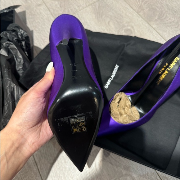 Ysl Marylin 110mm satin pumps - Picture 7 of 8